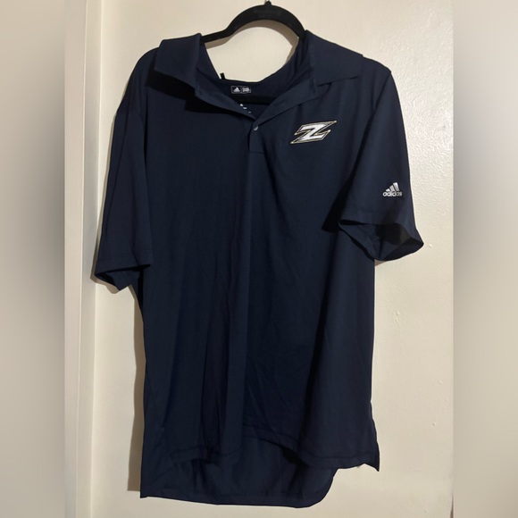 Adidas Blue Polo Shirt Athletic Style - Picture 1 of 2